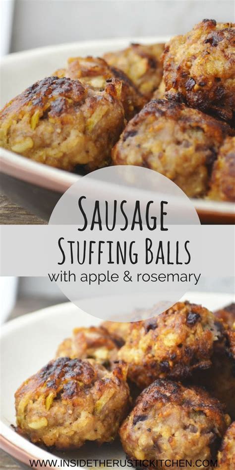 Sausage Stuffing Balls Juicy And Delicious Recipe Christmas Food