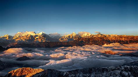 Hd Wallpaper Clouds Canyon China Mountain Asia Mount Gongga