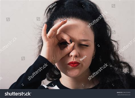 Woman Long Hair Hand Over Eyes Stock Photo 286232993 Shutterstock