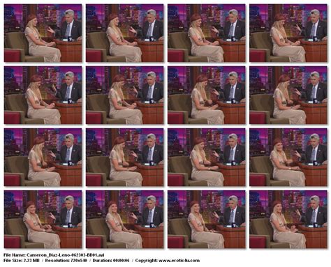 Free Preview Of Cameron Diaz Naked In Tonight Show With Jay Leno Nude Videos And Sex
