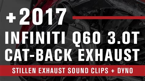 2017 21 Infiniti Q60 30t Stillen Cat Back Exhaust Sound Clips W