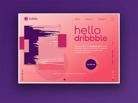 Hello Dribbble Web Design Web Design Dribbble Design