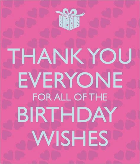 Birthday Thank You Quotes For Facebook