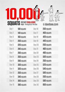 Pdf 30 Day 250 Squat Challenge Calendar Template 2023