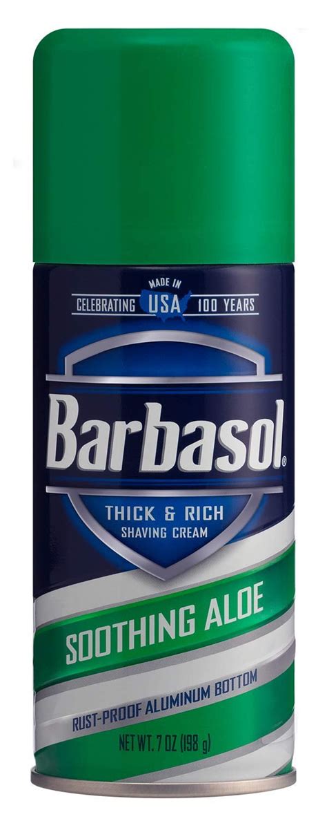 2 Pack Barbasol Shave Cream 7 Ounce Soothing Aloe