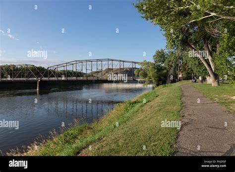 The Walking Bridge Across The Missouri River Is An Historic Landmark In