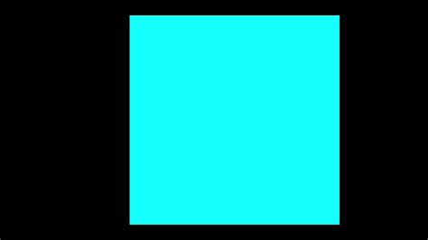 Cyan Square Black Background Left To Right Youtube