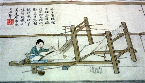 Silk Making In Ancient China Sericulture Loom Weaving Weaving