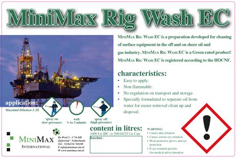 Rig Wash Ec Minimax