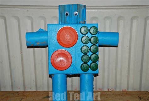 Junk Modelling Robots For Preschoolers Red Ted Art Kids Crafts