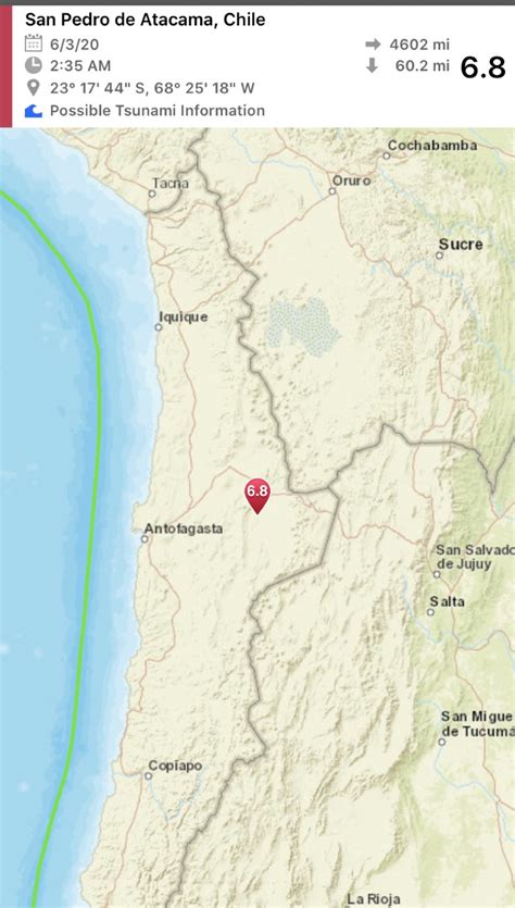 Nuevo temblor de magnitud 4 1 se percibio en la zona norte de chile publimetro chile. Temblor Chile / 7.7 magnitude quake hits off the coast of ...