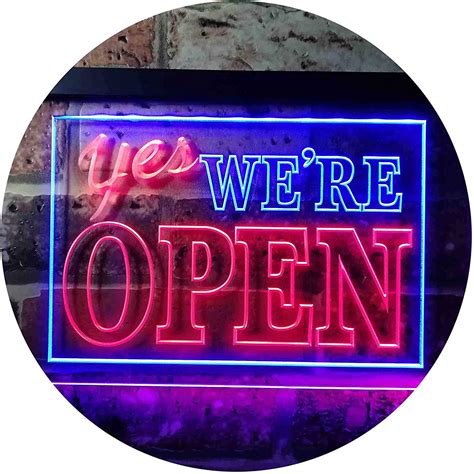 Yes Were Open Led Neon Light Sign