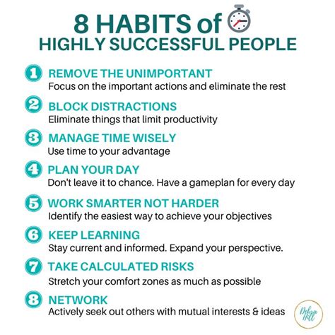 8 habits of highly successful people