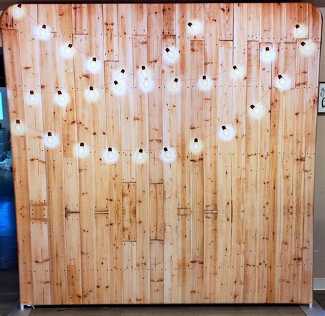 Backdrop Light Wood With Lights 8 X 8 Frame With Stretch Frame