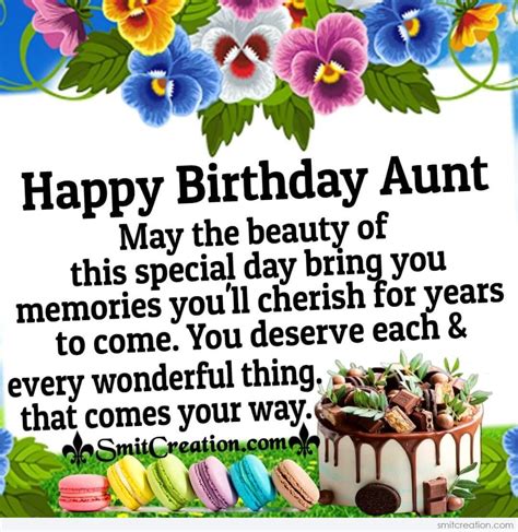 Happy Birthday Wonderful Wishes For Aunt