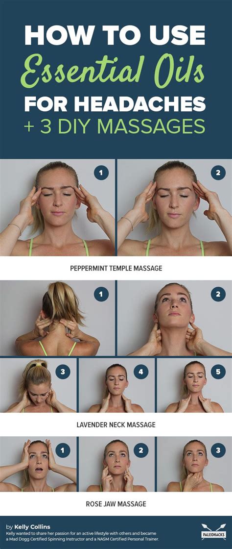 3 Diy Essential Oil Massages For Headache Relief Massage For Headache Essential Oils For