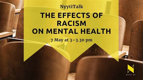 nyytitalk the effects of racism on mental health youtube