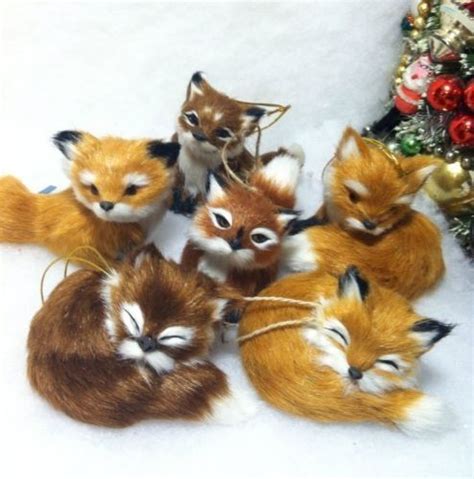 31 Best Woodland Animal Christmas Tree Ornaments Faux Fur Images On