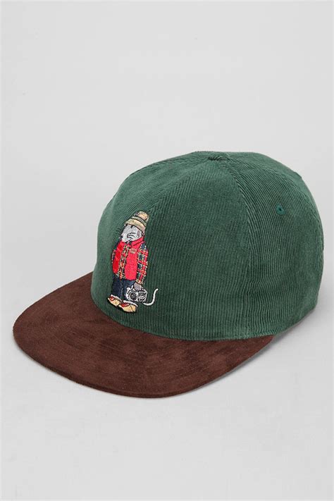 Urban Outfitters Stussy Rat Corduroy Snapback Hat In Green For Men Lyst