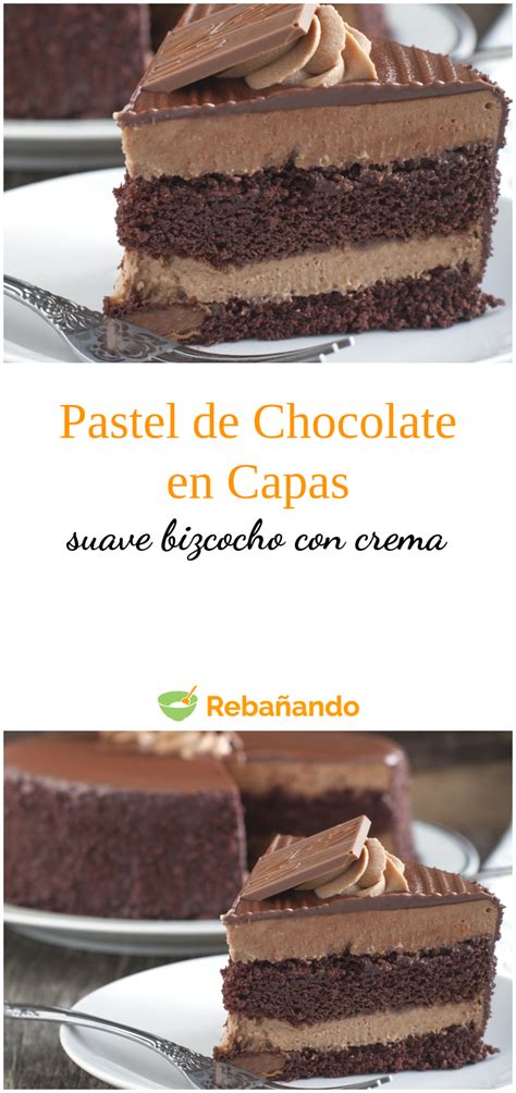 Tarta De Chocolate En Capas Receta Tarta De Chocolate Recetas De