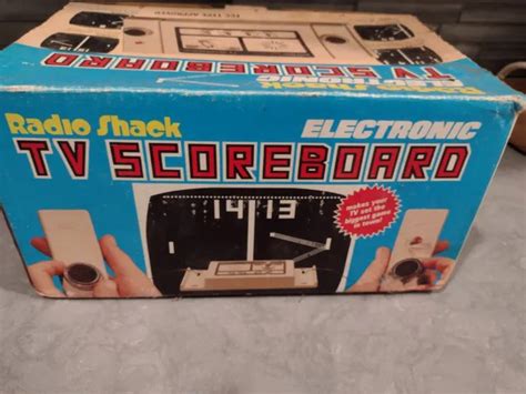 Vintage Radio Shack Electronic Tv Scoreboard Vintage Tv Gaming System