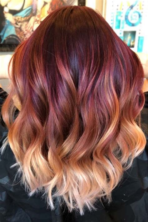Blonde can be painted throughout or used to lighten burgundy ends for an ombre look. 50 Flirty Burgundy Hair Ideas | LoveHairStyles.com in 2020 ...
