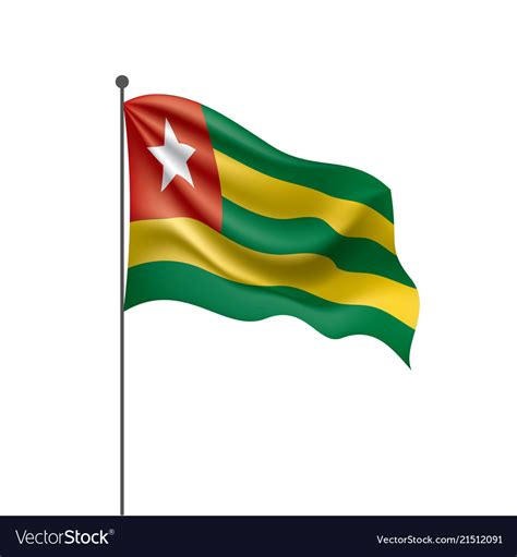 Togo Flag Royalty Free Vector Image Vectorstock