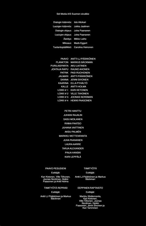 Image - The SpongeBob Movie 2 Finnish Credits.png | Anime Voice-Over ...