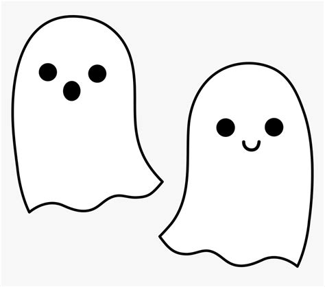 Halloween Ghost Border Clipart Cute Halloween Ghost Hd Png Download