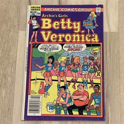 Archies Girls Betty And Veronica 328 1984 Double Teaming Cheerleaders