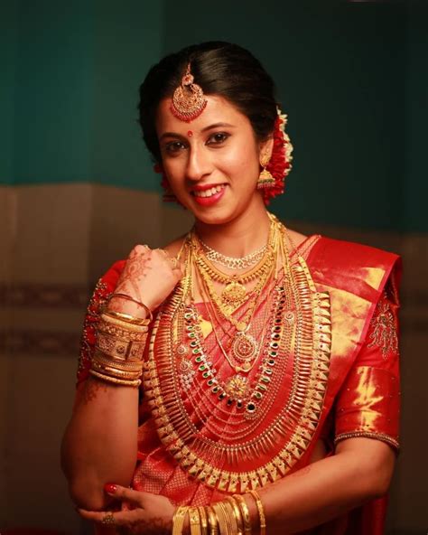 Image May Contain 1 Person Wedding Jewellery Collection Indian Bridal Photos Kerala Bride