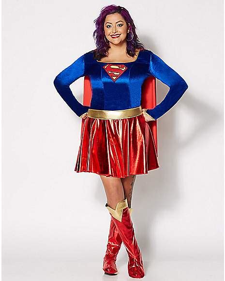 adult supergirl plus size costume dc comics spencer s