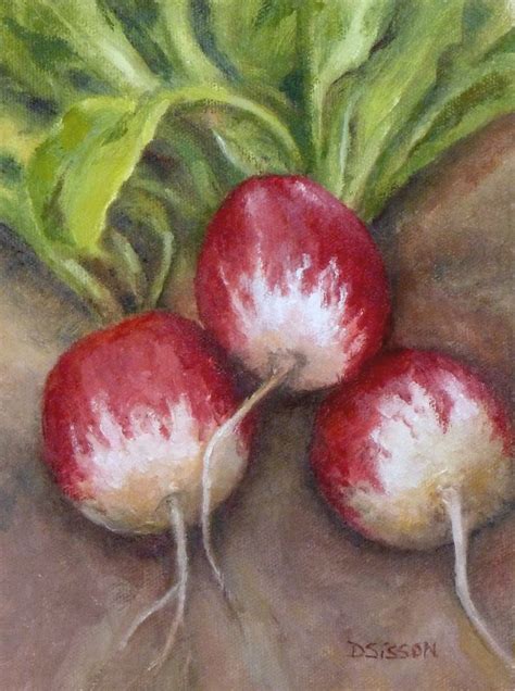 I Changed My Palette Of Colors A Bit To Paint These Attractive Radishes