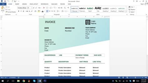 Design Ms Word Documents And Tables For You By Fidabaig