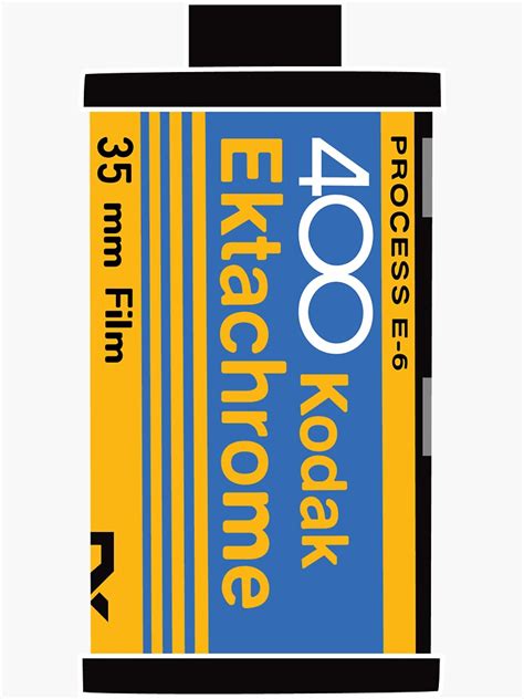 Kodak Ektachrome Film Canister Sticker For Sale By Hippiedesigns