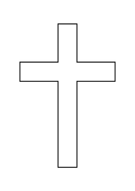 Christian Cross Symbol Outline Drawing Clip Art Christian Cross Png