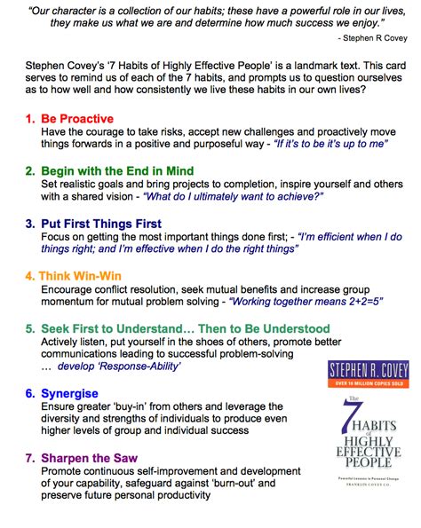 The Seven Habits Of Highly Effective People Jordmaxx