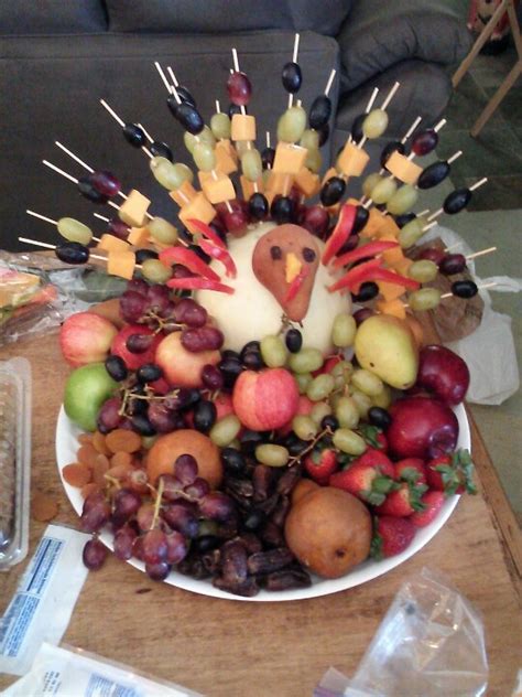 Thanksgiving is a time when you want every part of the meal to feel special. Thanks giving fruit salad Turkey | Foods | Pinterest