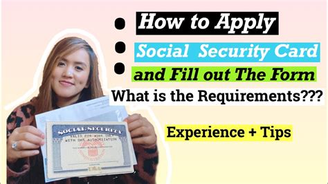 We protect your information by using strict identity verification and security features. How to Apply Social Security Card and Fill out the Form ...