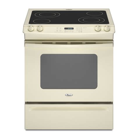 Shop Whirlpool 30 Inch Smooth Surface Slide In Electric Range Color
