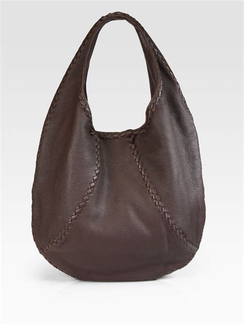 Large Brown Leather Hobo Bags Iucn Water