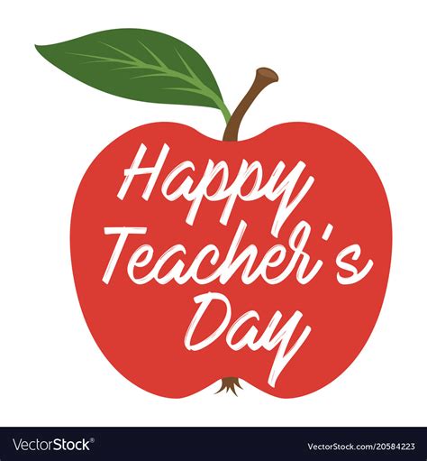 Happy Teachers Day Greeting Card Royalty Free Vector Image