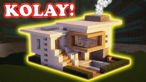 Minecraft 2 Katlı Ev Yapımı Ev Tipi Fotograf