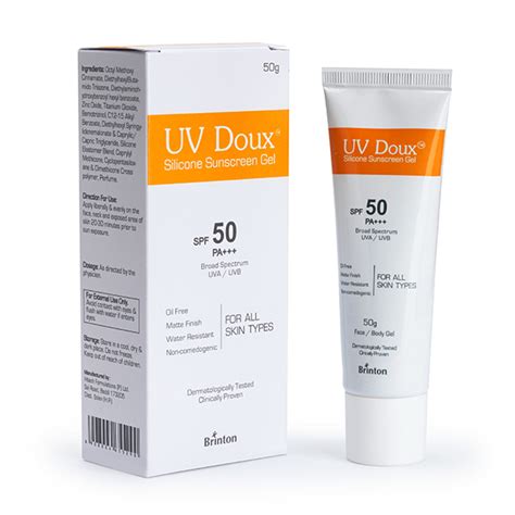 Uv Doux Silicone Sunscreen Spf 50 Pa Gel Topical 50gm Free Download