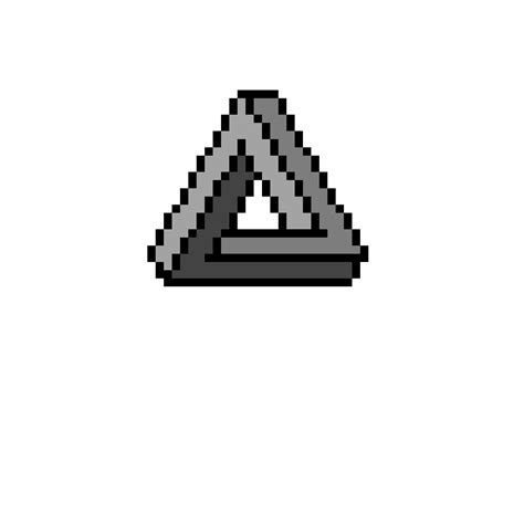 Impossible Triangle Pixel Art