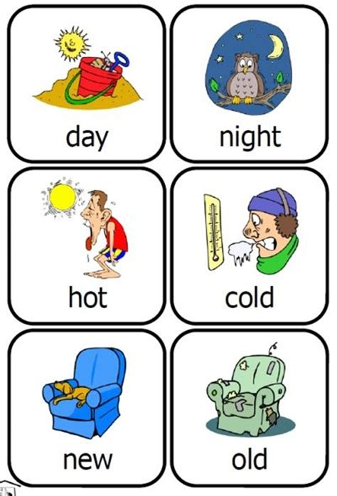 Common Opposite Words In English Preschool Fun Opposites Preschool
