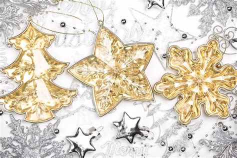 Silver And Gold Christmas Ornaments