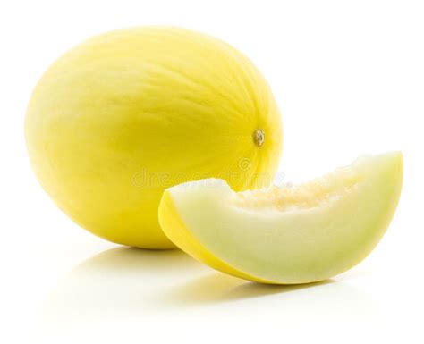 Fresh Honeydew Melon Isolated On White Stock Image Image Of Creamy