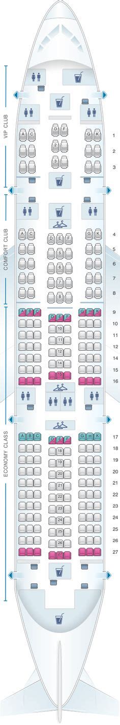 Seat Map Asiana Airlines Airbus A350 900