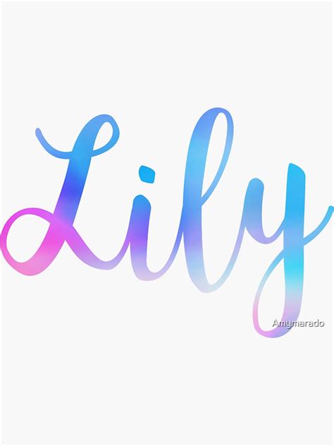 Lily Sticker For Sale By Amymarado Redbubble